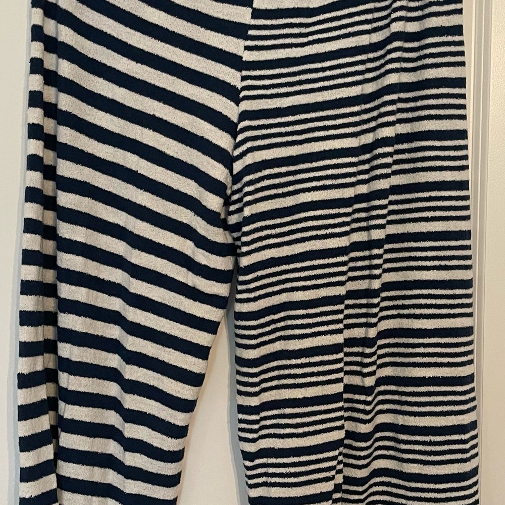 Free People Striped Blue and White Pants